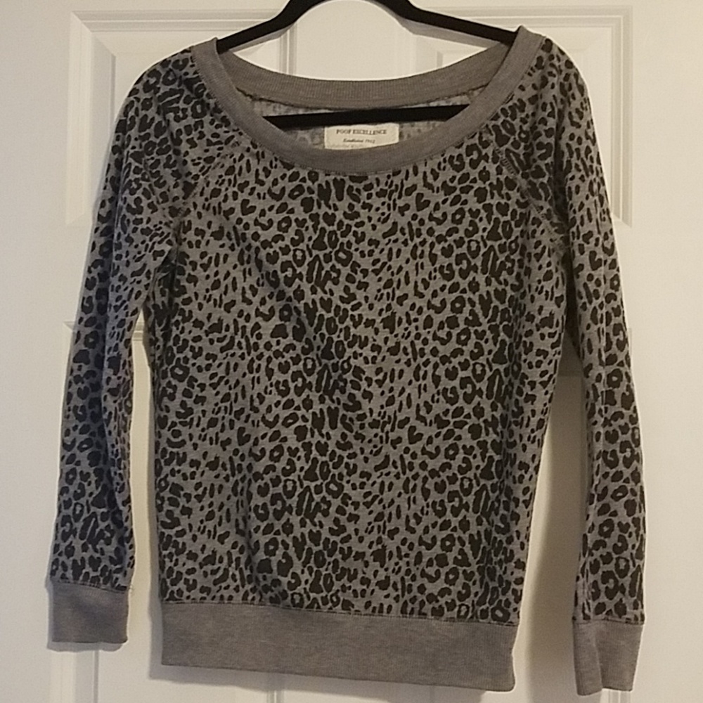 Black & Grey Cheetah/ leopard print long sleeve